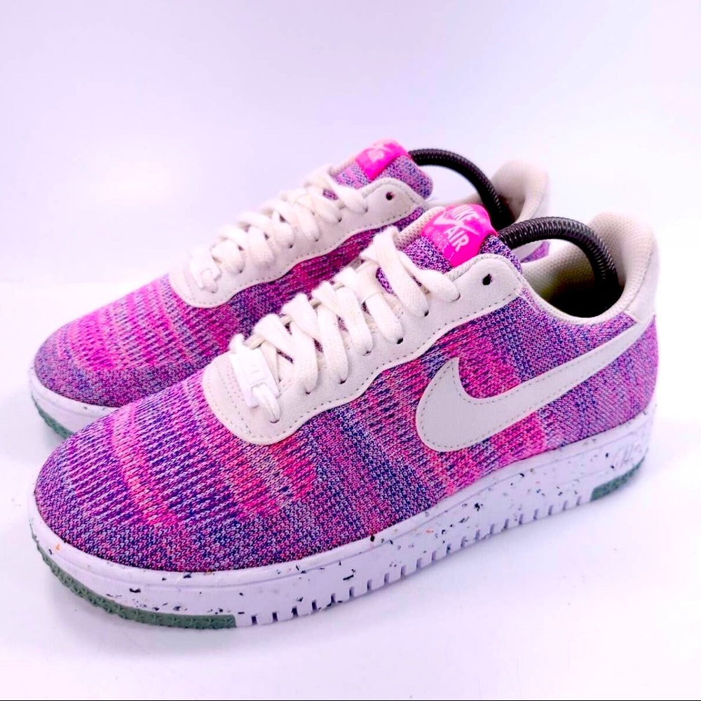 Nike Air Force Crater Flyknit Athletic Shoe Womens Size Dc7273